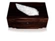 Victoire cigars box in numbered edition, natural ebony with clear crystal, 100 cigars natural ebony - Lalique